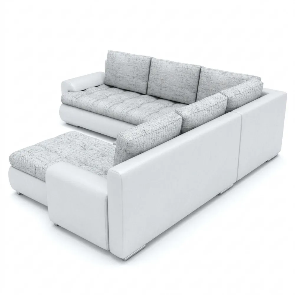 Modernes Ecksofa mit Schlaffunktion und Bettkasten