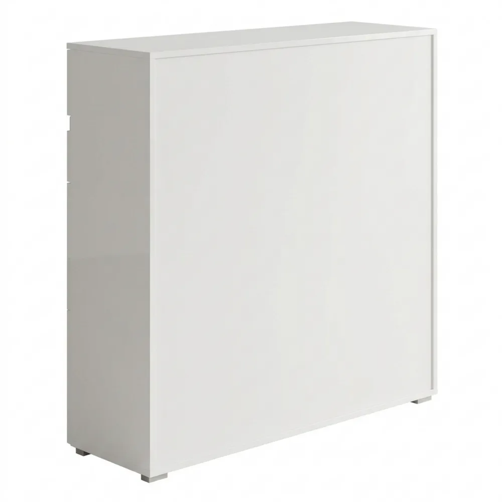 Moderne Hochglanz-Kommode mit viel Stauraum