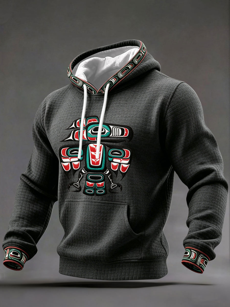 Men's Indigenous Art Casual Hoodie