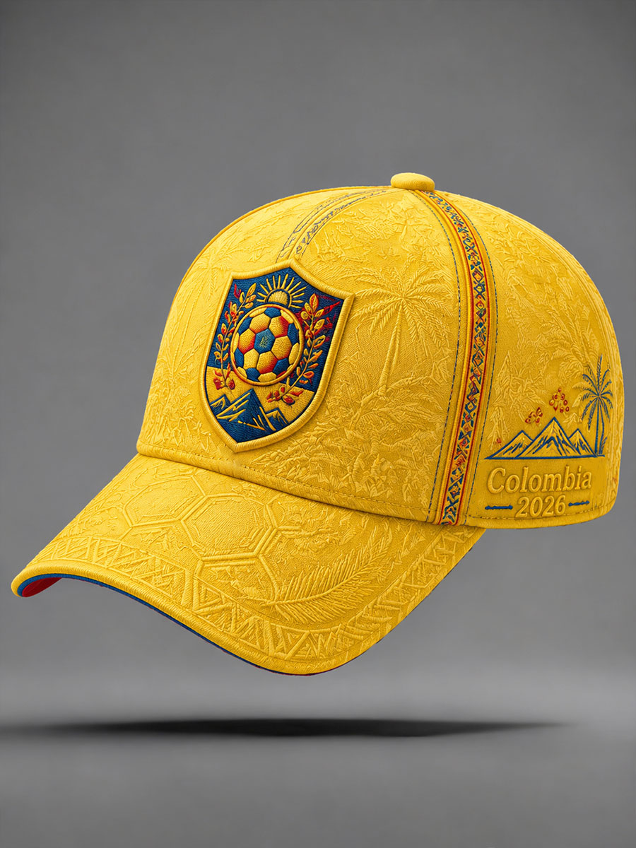2026 Colombia Football Print Casual Unisex Hat – homemadewarp