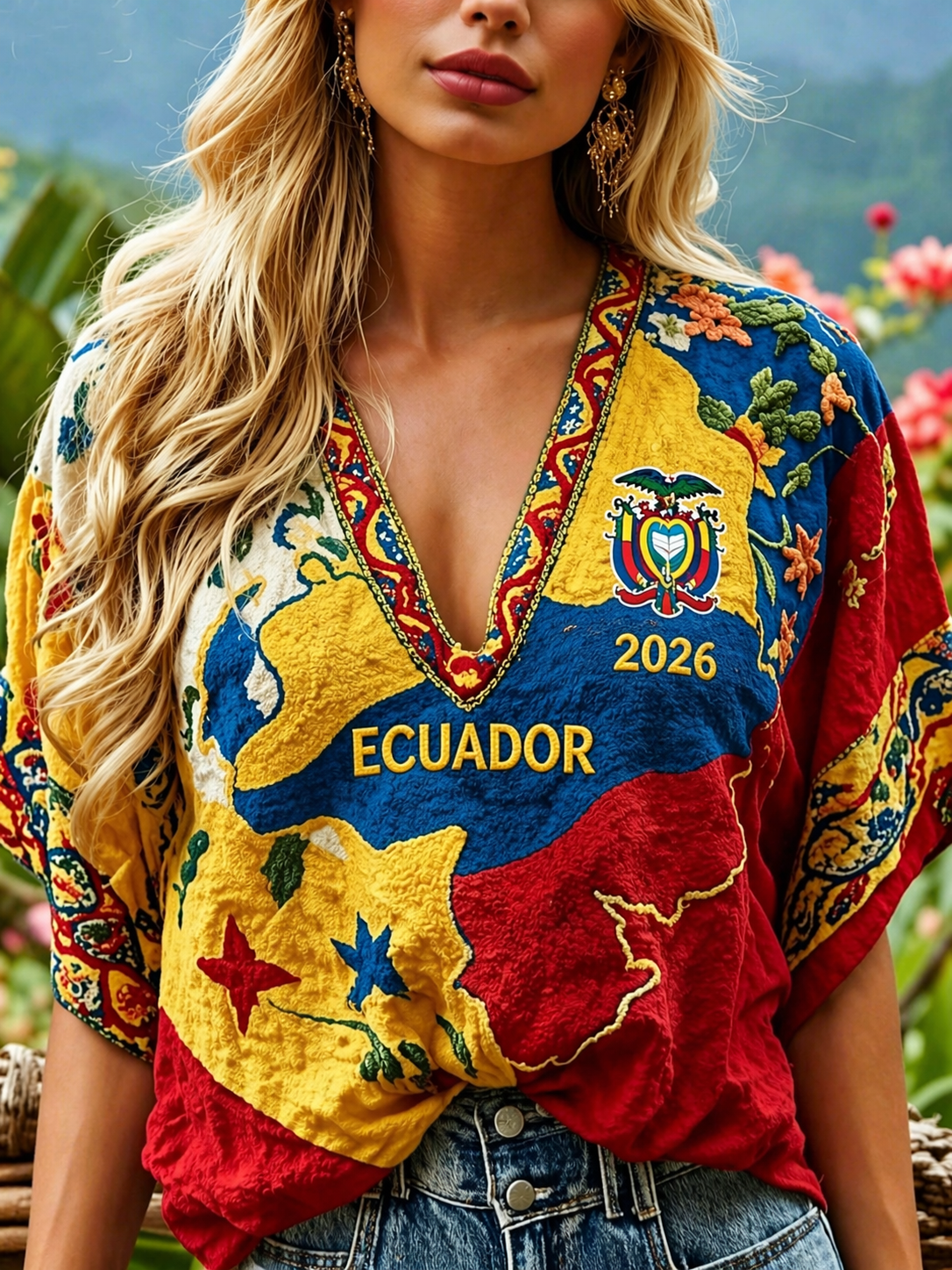 Women's ECUADOR 2026 Football T-Shirt