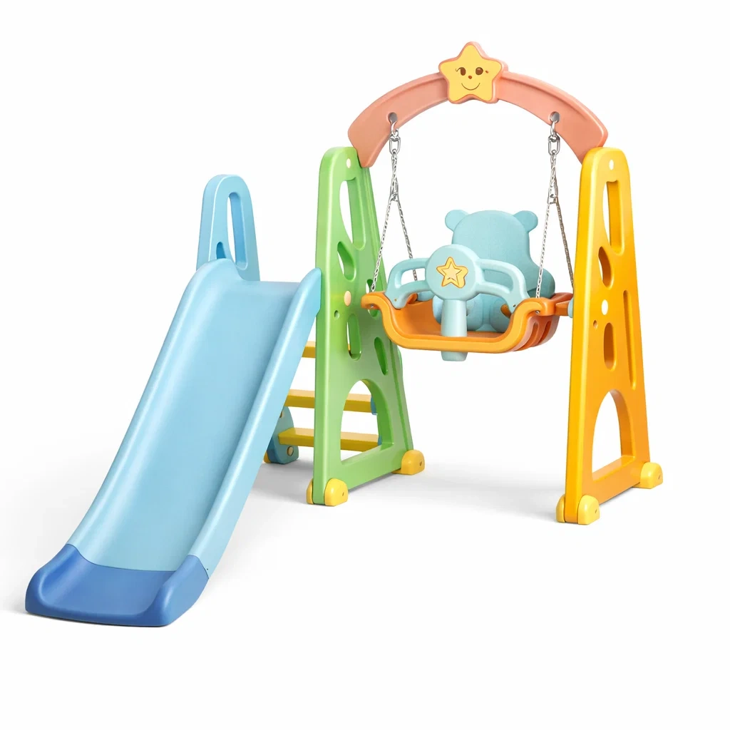 Kinderspielgerät kunststoff blau grün gelb-furniscapeplus