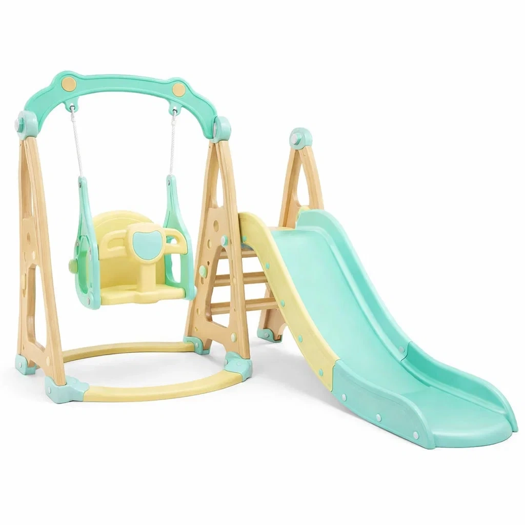 Kinderspielgerät kunststoff hellgrün beige-furniscapeplus