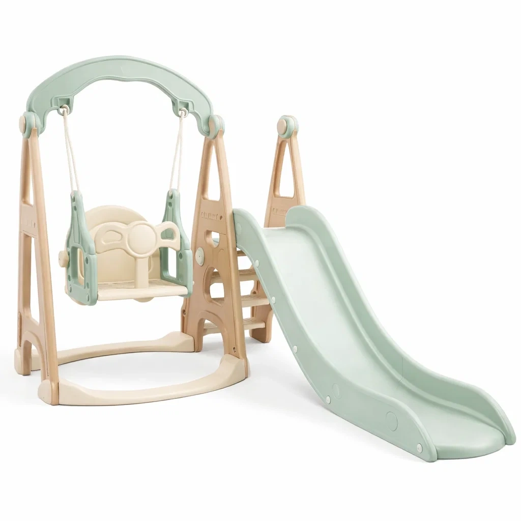 Kinderspielgerät kunststoff beige grün-furniscapeplus
