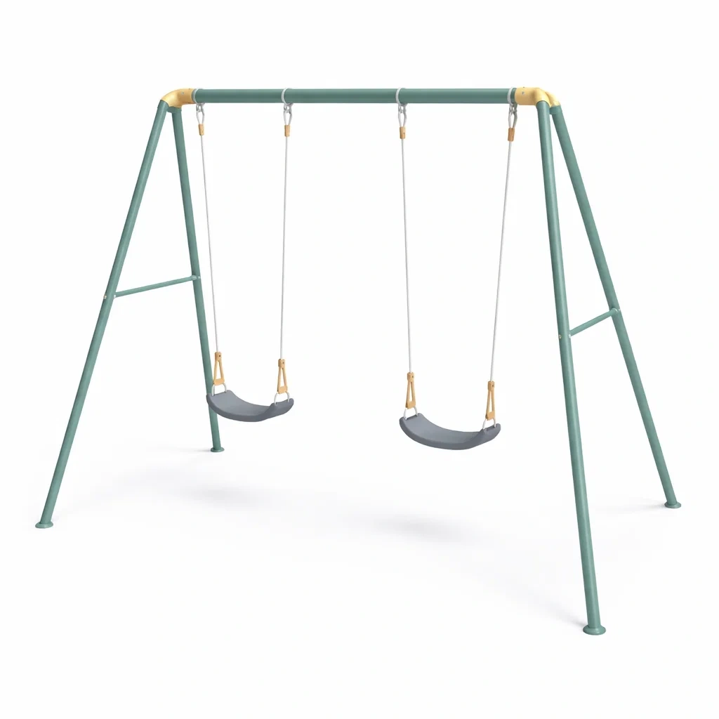 Schaukelgestell metall grün schwarz-furniscapeplus