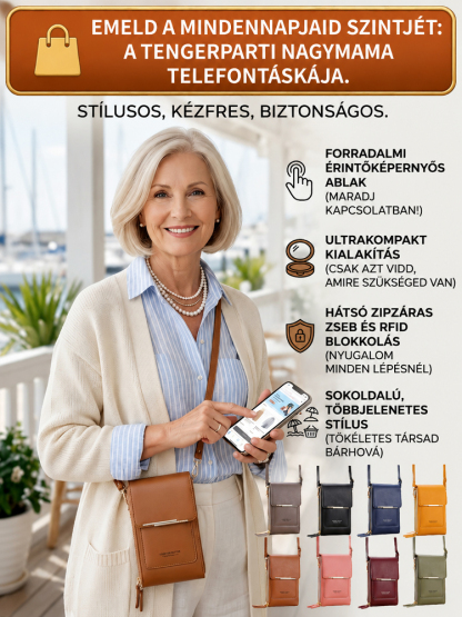 📱 Érintőképernyős Mini Táska – A tökéletes útitárs! ✨Fáj a válla a nehéz táskáktól? Szabadítsa fel a kezeit ezzel a stílusos újdonsággal!
