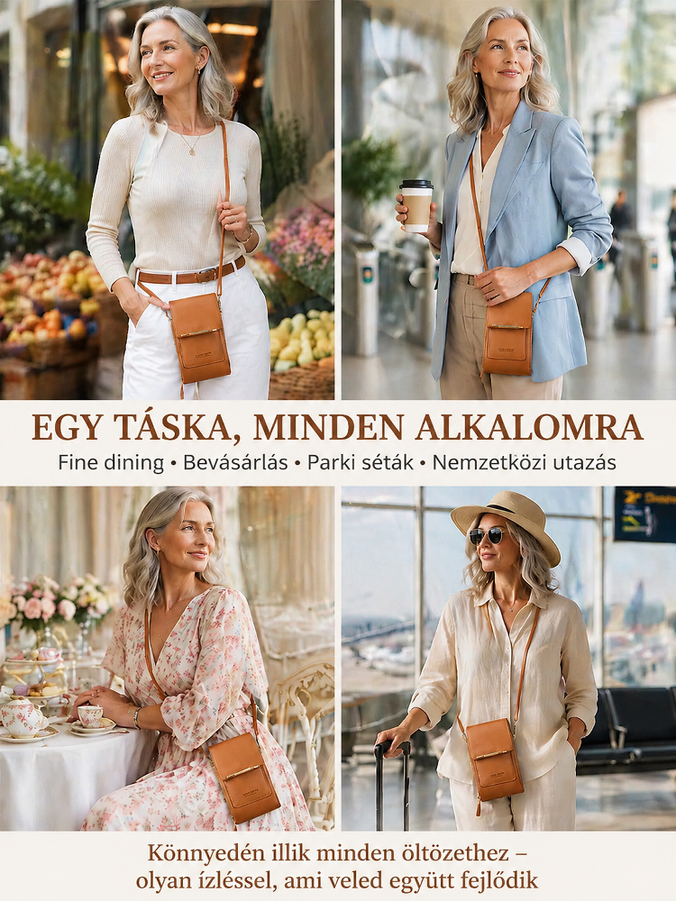 📱 Érintőképernyős Mini Táska – A tökéletes útitárs! ✨Fáj a válla a nehéz táskáktól? Szabadítsa fel a kezeit ezzel a stílusos újdonsággal!