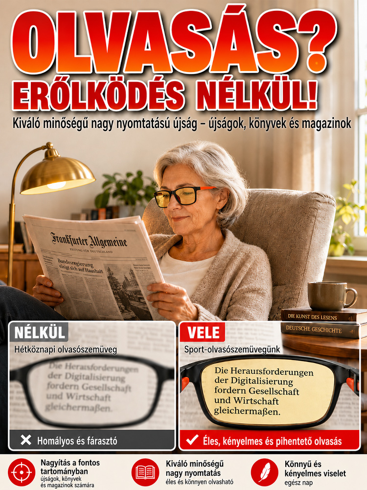 Felejtsd el a bonyolult szemvizsgálatokat és az állandó lencsecseréket! Ez a több mint egy évszázados múltra visszatekintő német optikai laboratórium által kifejlesztett intelligens autofókuszos szemüveg azonnal érzékeli és beállítja a számodra tökéletes 
