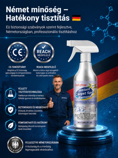 ✨ Új generációs, öblítés nélküli szőnyegtisztító💧 Nincs víz: Csak fújja rá és törölje le!