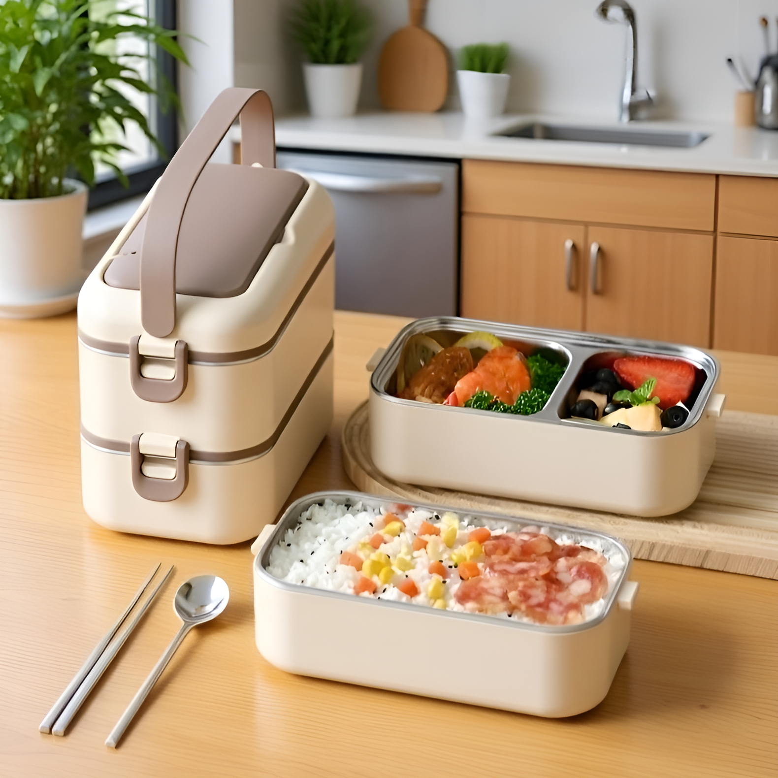 Szivárgásmentes ebéddoboz rozsdamentes acélból