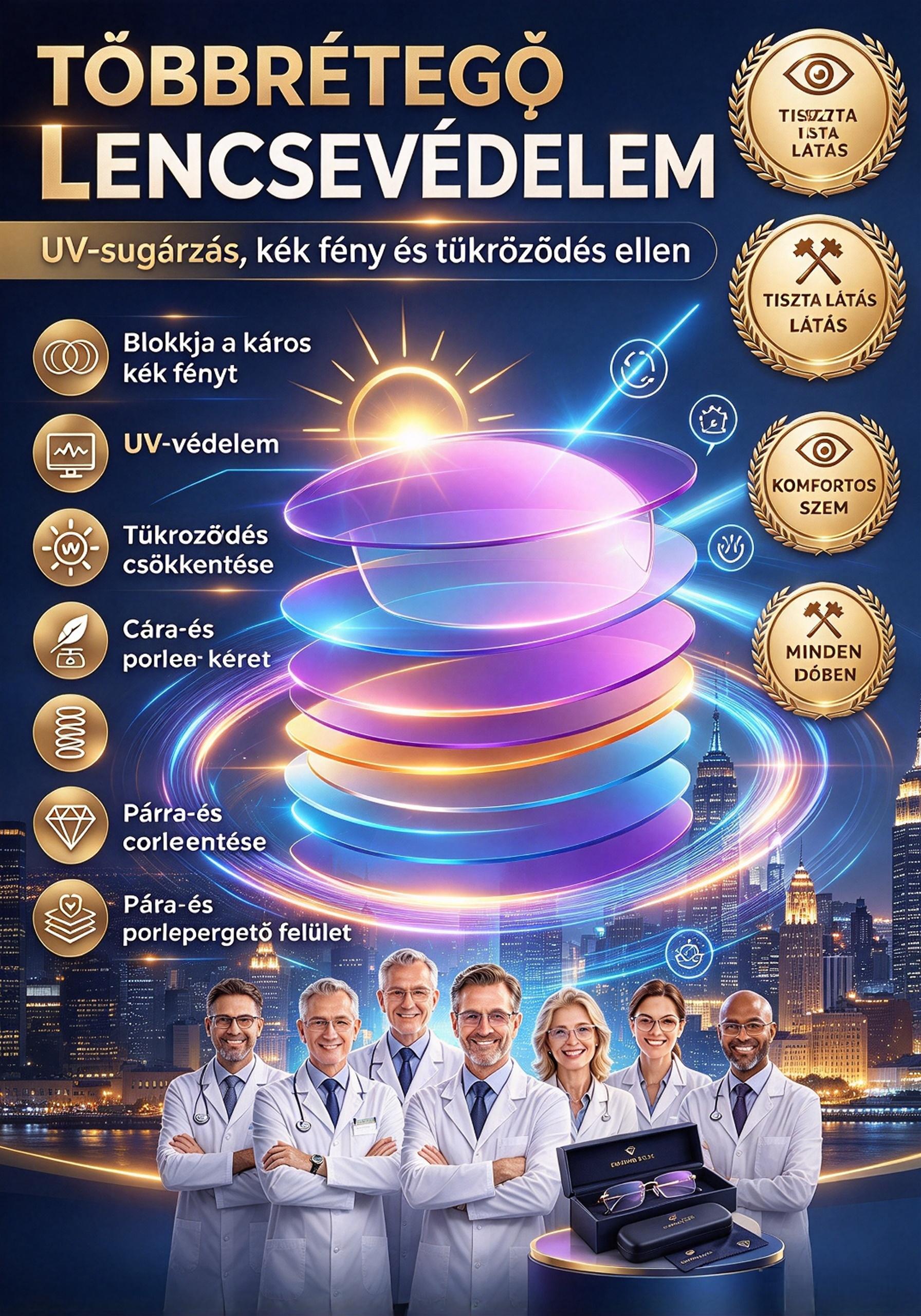 Autofókusz Szemüveg: -1.0-től +10.0 dioptriáig önműködően állít fókuszt!