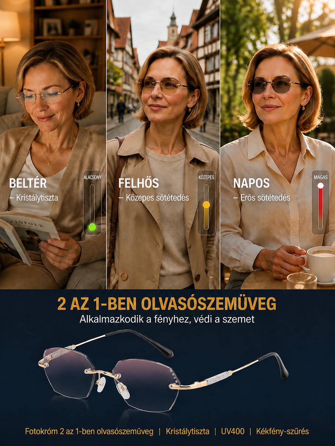 EGYETLEN SZEMÜVEG MINDENHEZ! 0,01 másodperc alatt igazodik a szemedhez
