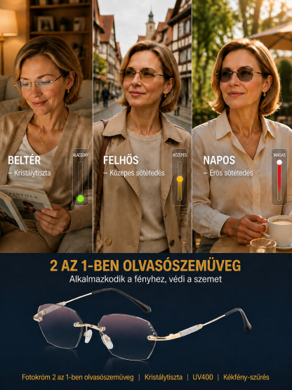 EGYETLEN SZEMÜVEG MINDENHEZ! 0,01 másodperc alatt igazodik a szemedhez