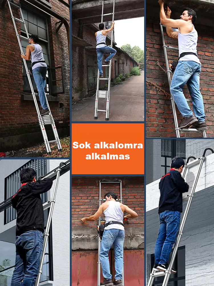 🪜 Minden házba és kertbe kötelező!  Összecsukható és szupererős alumínium létra! Raktárkiárusítás