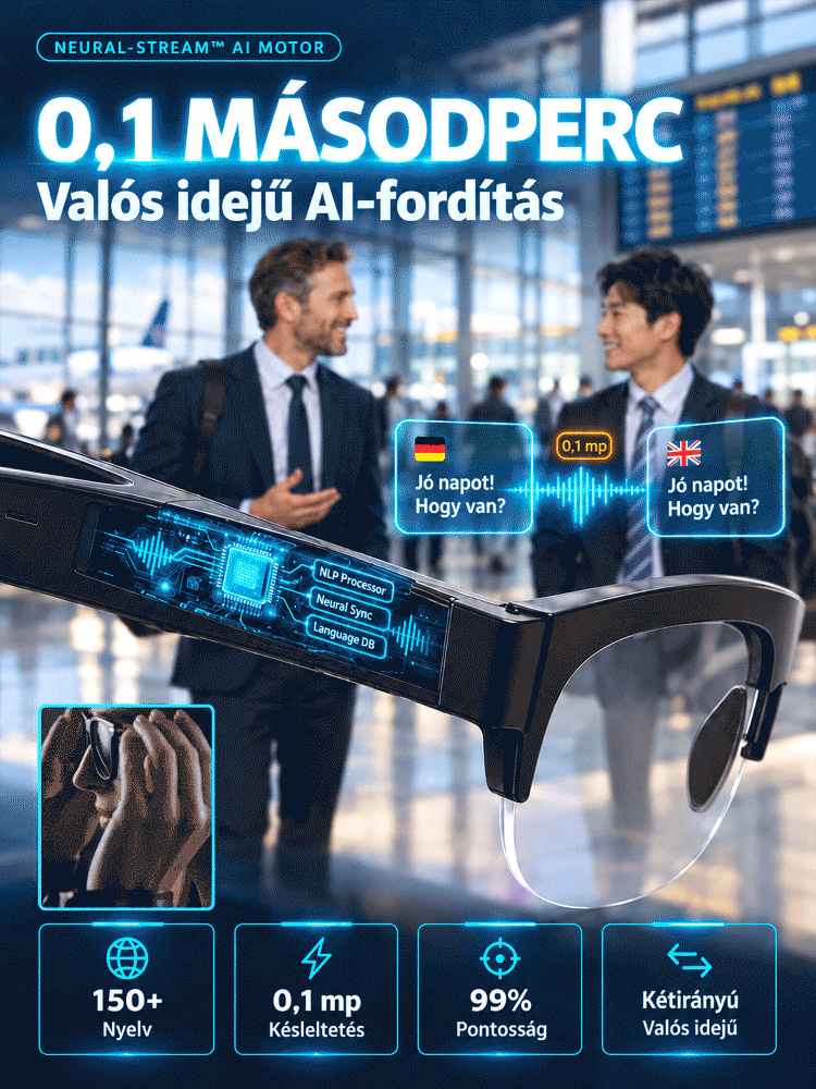 Felejtsd el a telefont! AI Okosszemüveg az azonnali intelligens éleslátásért!
