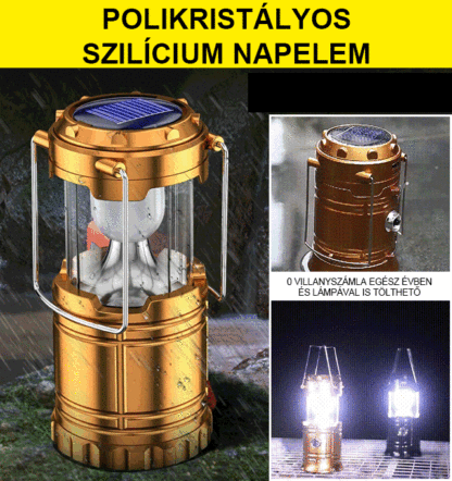 Limitált Akció! Szolár Vészhelyzeti Lámpa Biztosítja a Világítást Áramszünetkor!