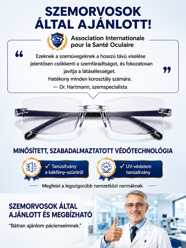  Intelligens multifokális keret nélküli vágott olvasószemüveg