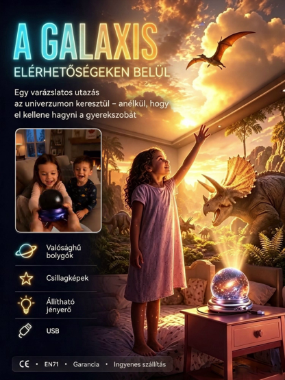 Hivatalos akció! Dinoszaurusz és Óceán Projektor lenyűgöző 3D látvánnyal!