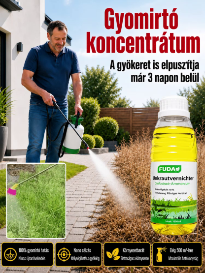 🌱Térkőfű és aprószulák ellen: 100% Bio gyomirtó, ami gyökerestül pusztít！
