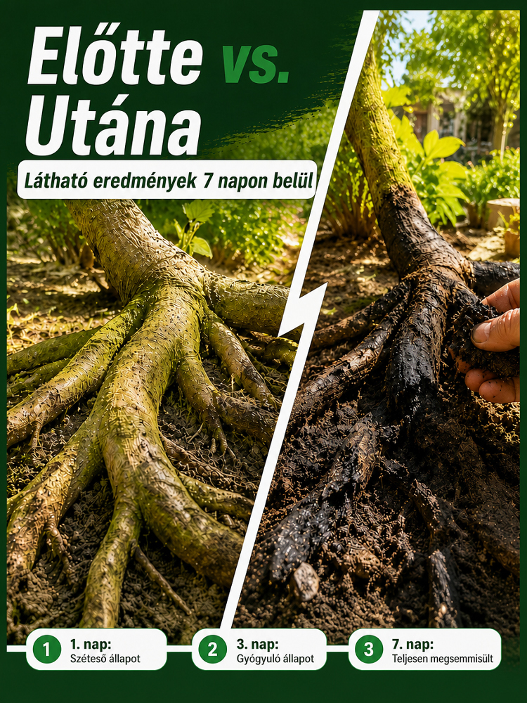 Különleges ajánlat! Német gyomirtó koncentrátum hatékonyan pusztítja a makacs gyomokat!