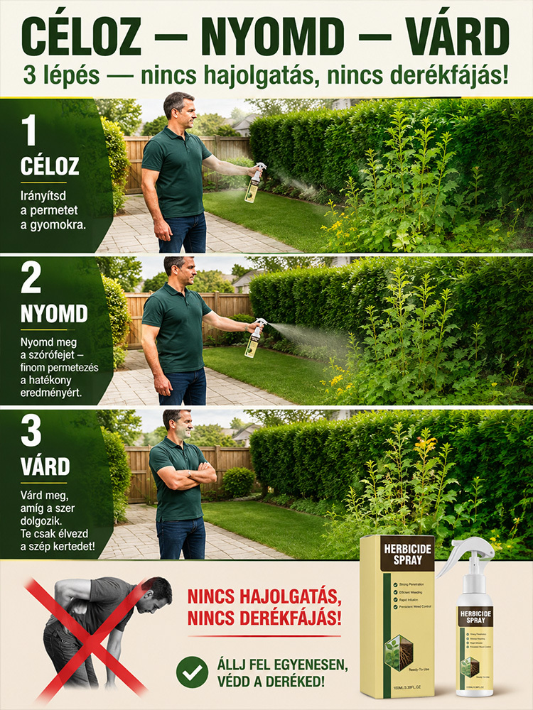 [Bio gyomirtó spray 2 db csak 14 990 Ft] Pusztítsa el a gyomot gyökerestől! Környezetbarát gyomirtó térkőre és kertbe.