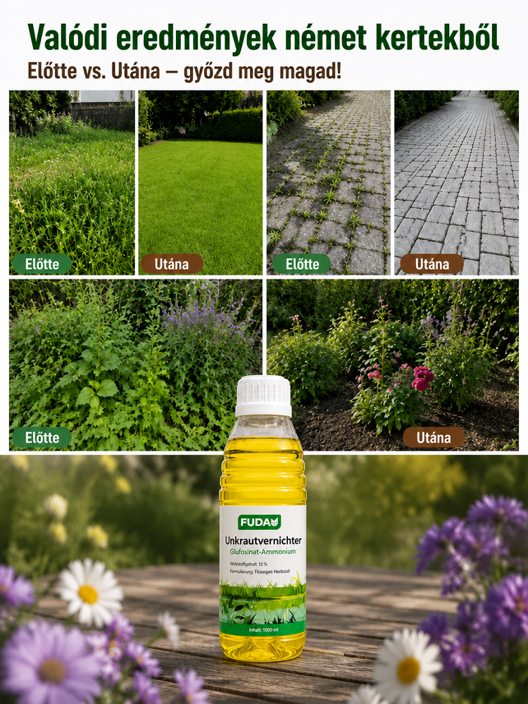 🌱Térkőfű és aprószulák ellen: 100% Bio gyomirtó, ami gyökerestül pusztít！