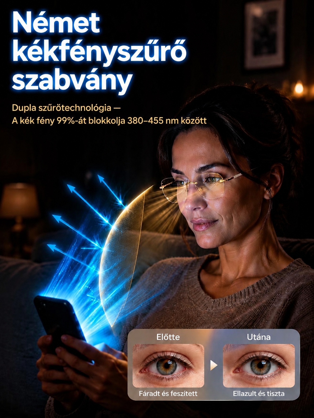 EGYETLEN SZEMÜVEG MINDENHEZ! 0,01 másodperc alatt igazodik a szemedhez