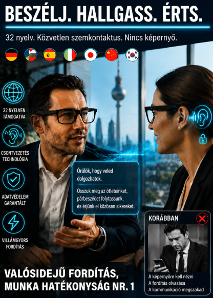 👓  Felejtsd el a folyamatos szemüvegcserét! AI okosszemüveg élő fordítással és 4K kamerával