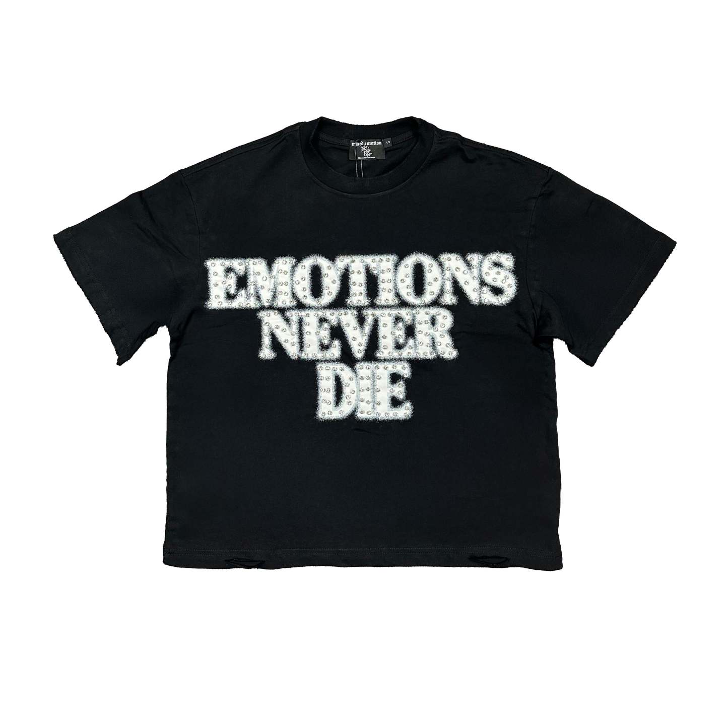 Black ‘End’ Rhinestone Tee