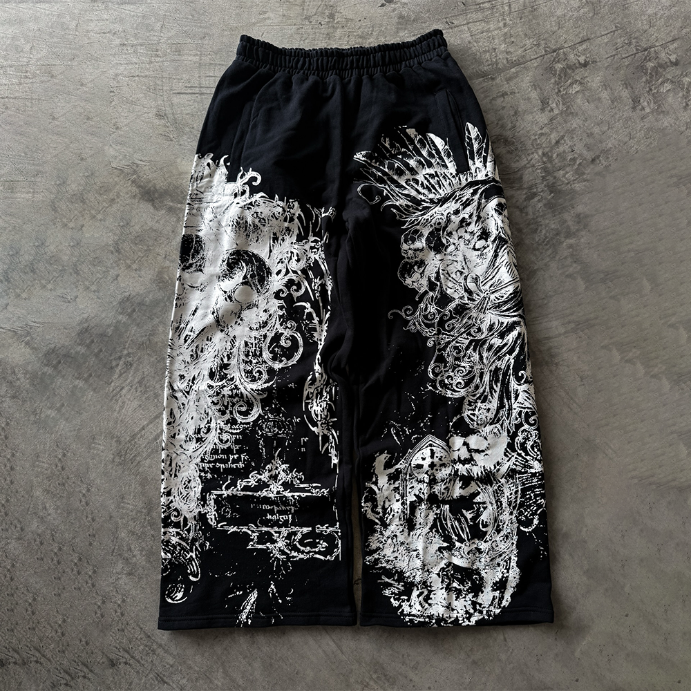 "AFTERLIFE" SWEATPANTS BLACK