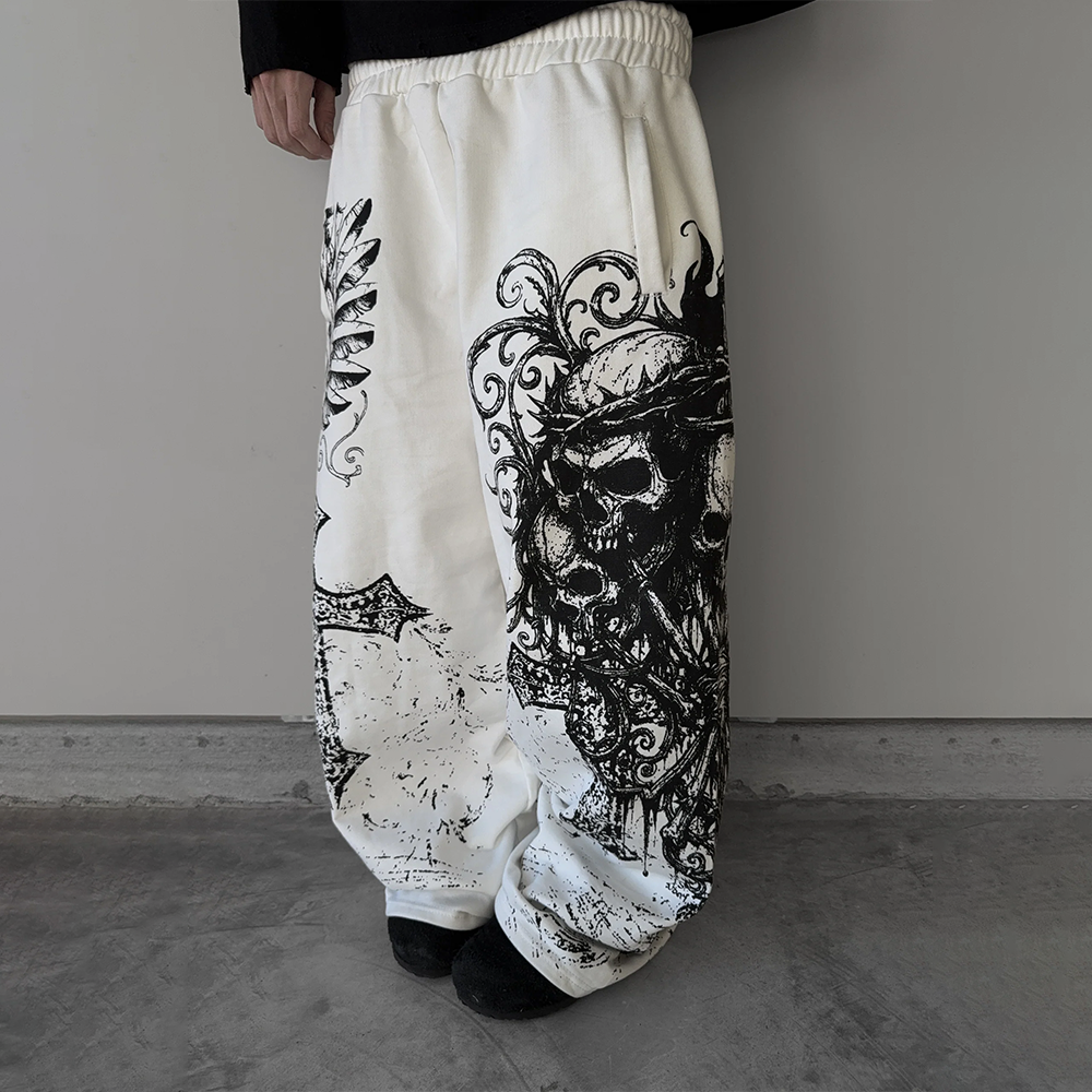 ''AFTERLIFE'' SWEATPANTS WHITE