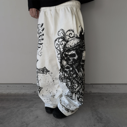 ''AFTERLIFE'' SWEATPANTS WHITE