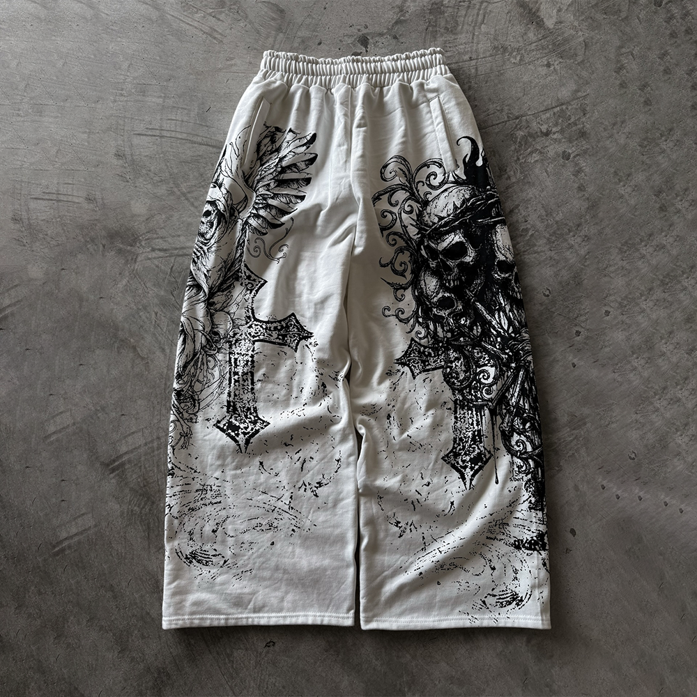 ''AFTERLIFE'' SWEATPANTS WHITE