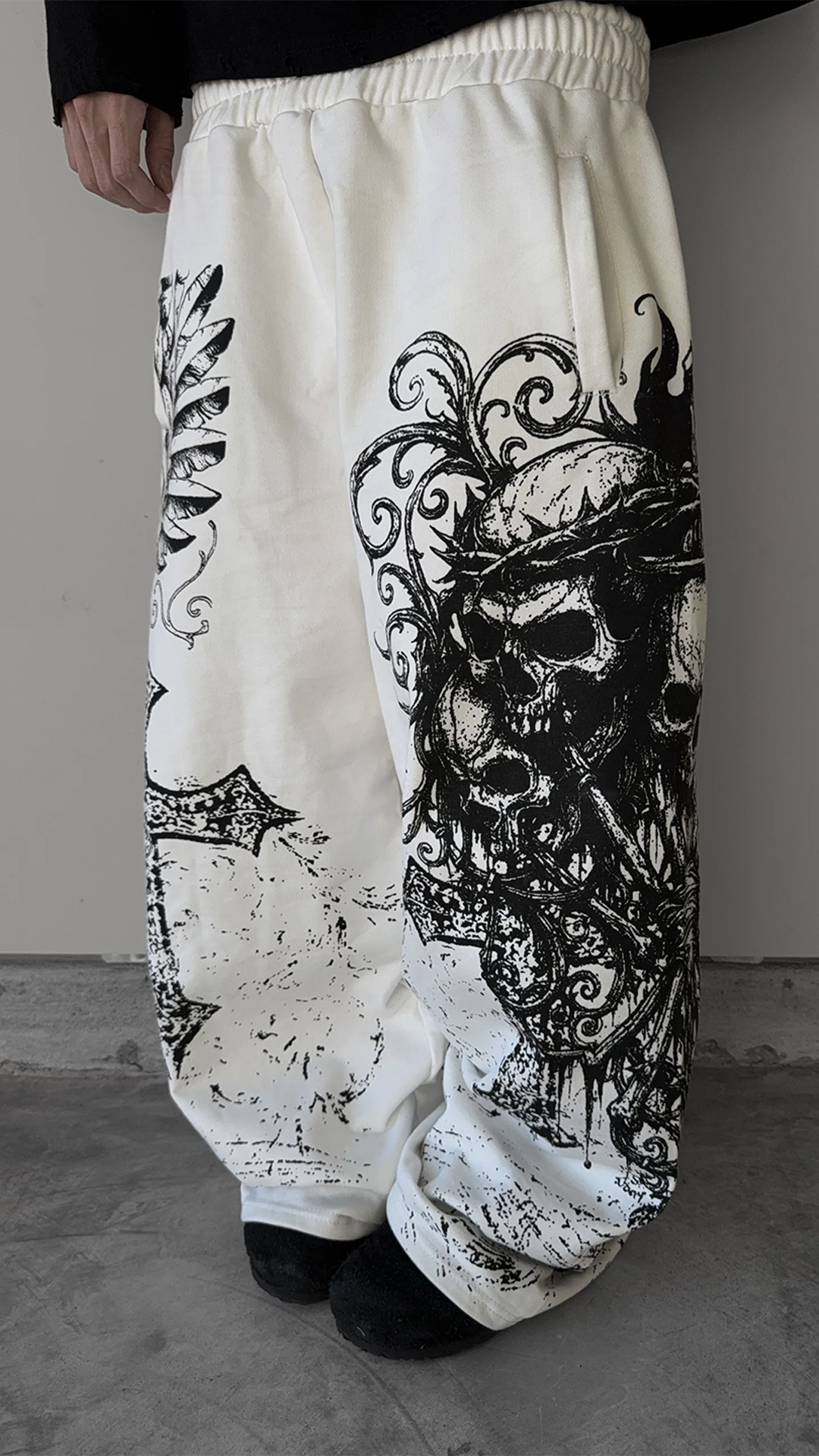 ''AFTERLIFE'' SWEATPANTS WHITE