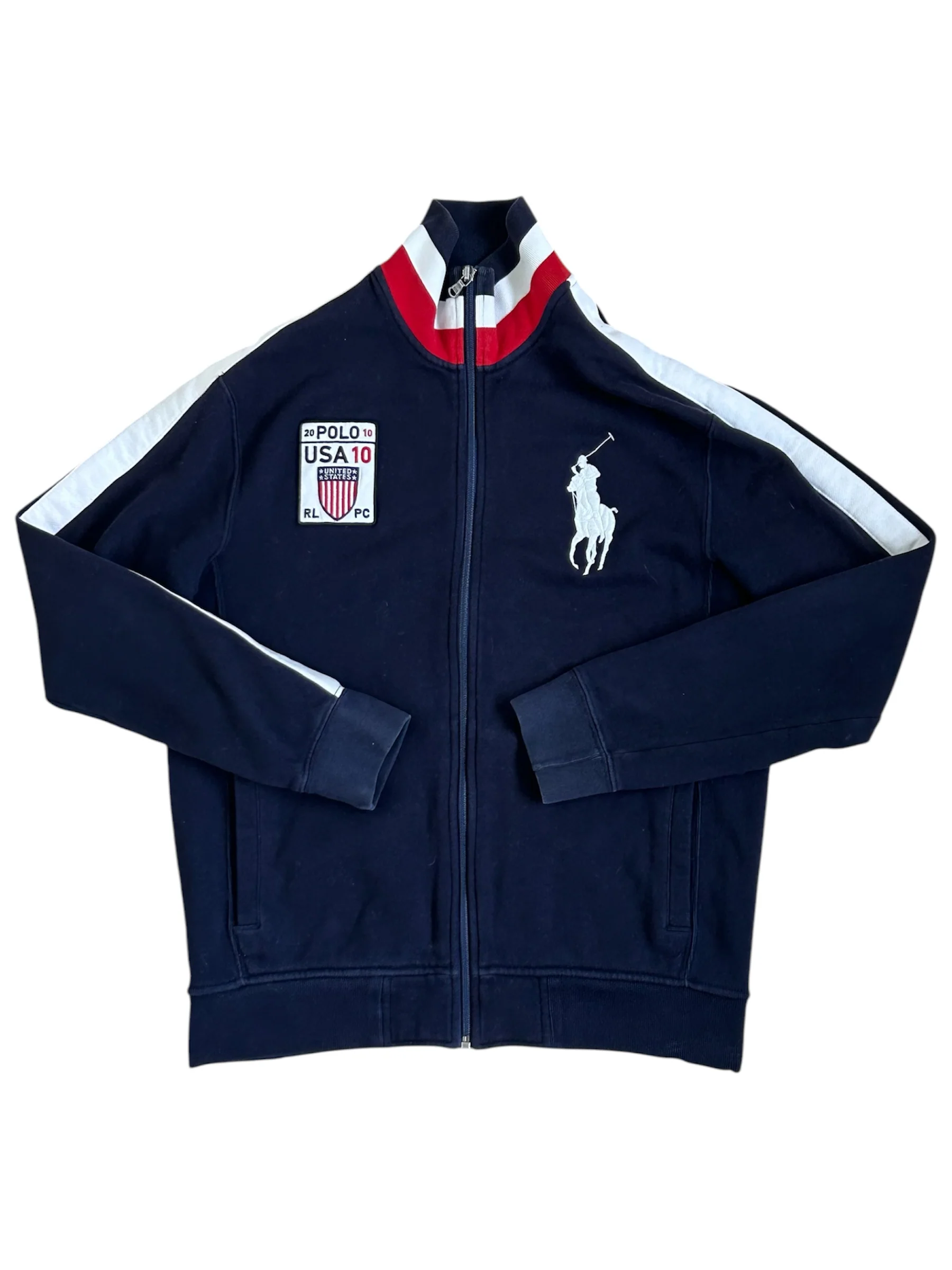 Polo Ralph Lauren Big Pony “USA” Country Zipper Sweater