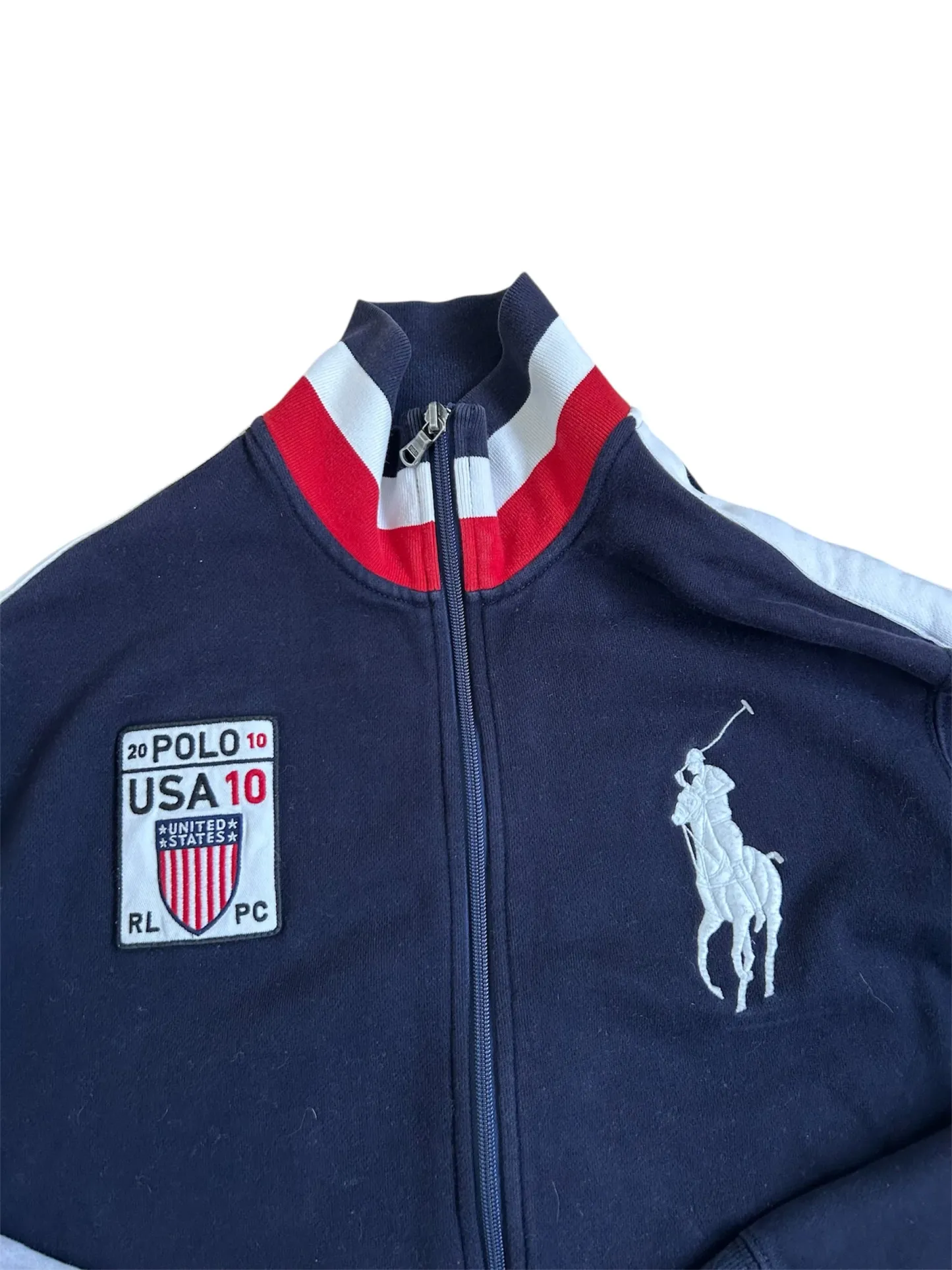 Polo Ralph Lauren Big Pony “USA” Country Zipper Sweater