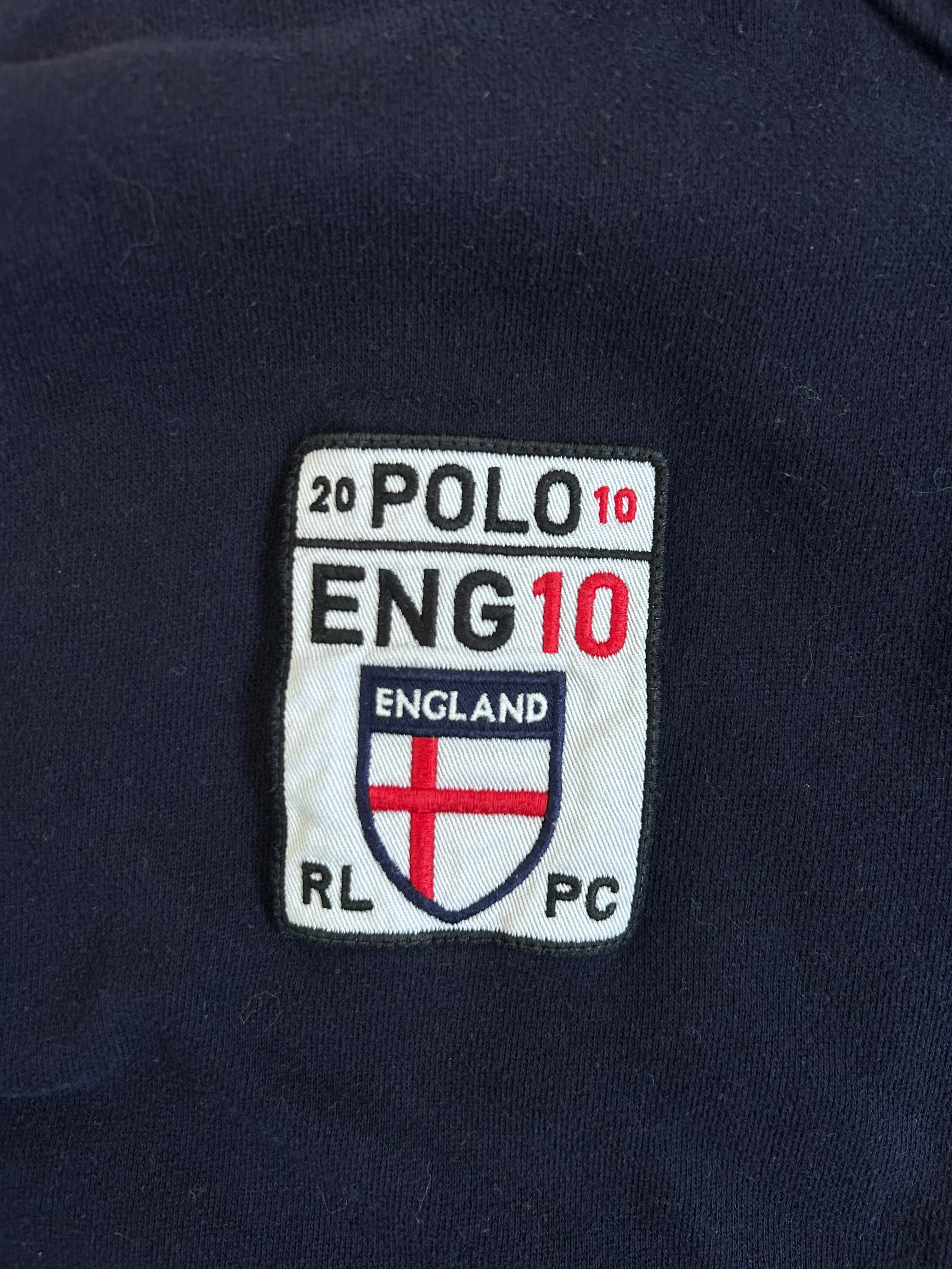 Polo Ralph Lauren Big Pony "ENGLAND" Country Zipper Sweater