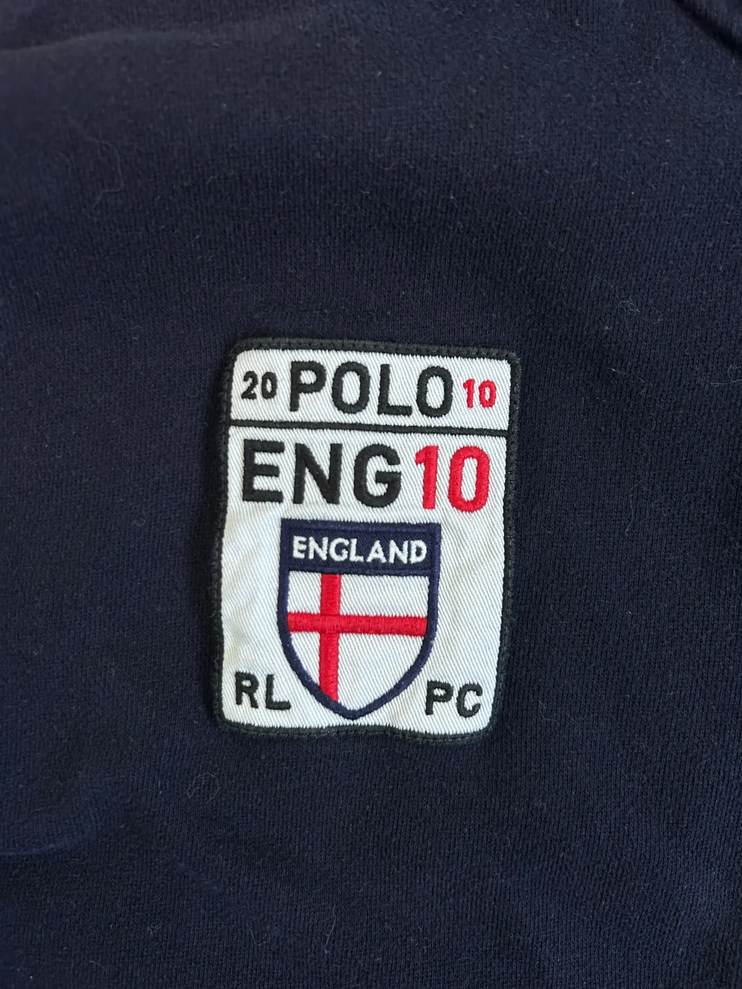 Polo Ralph Lauren Big Pony "ENGLAND" Country Zipper Sweater