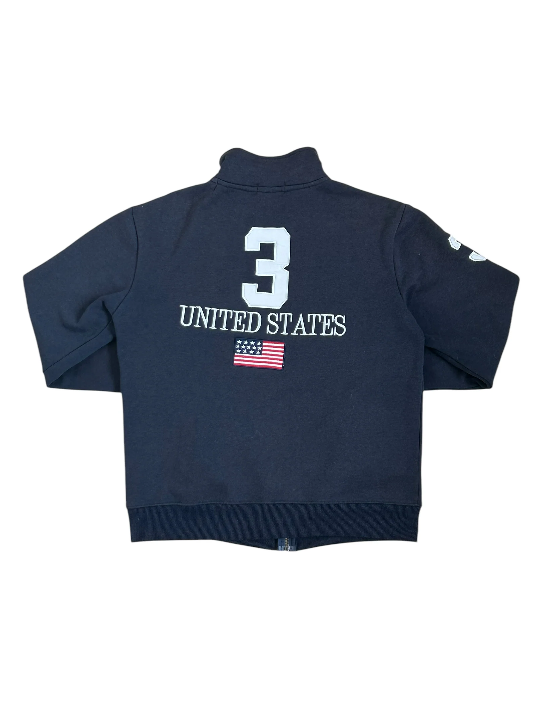 Polo Ralph Lauren Big Pony "UNITED STATES" Flag Zipper Sweater