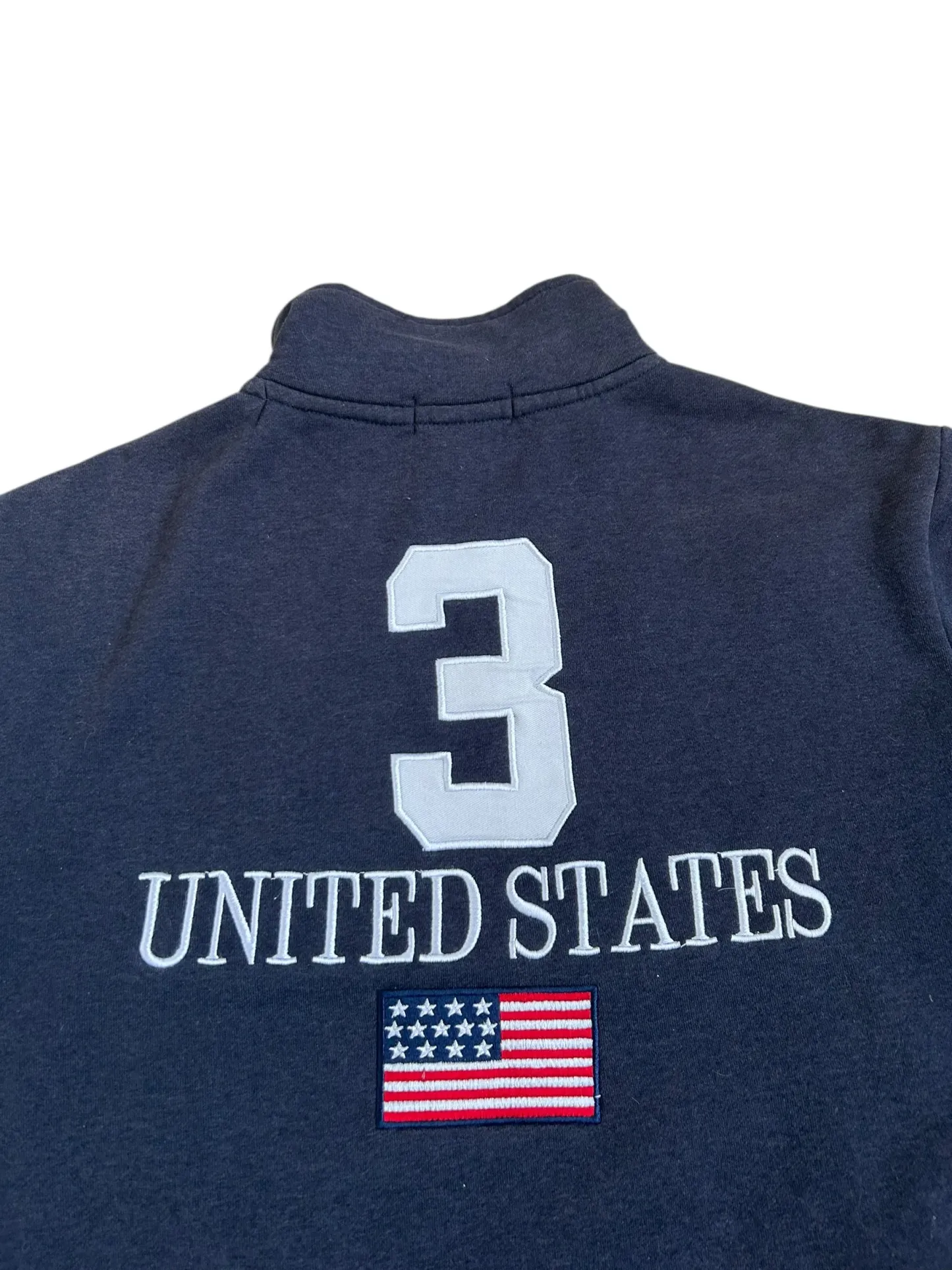 Polo Ralph Lauren Big Pony "UNITED STATES" Flag Zipper Sweater
