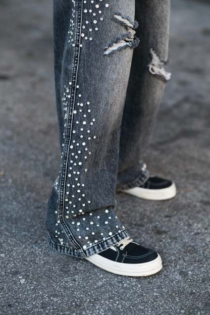 Grey ‘Stone’ Baggy Jeans