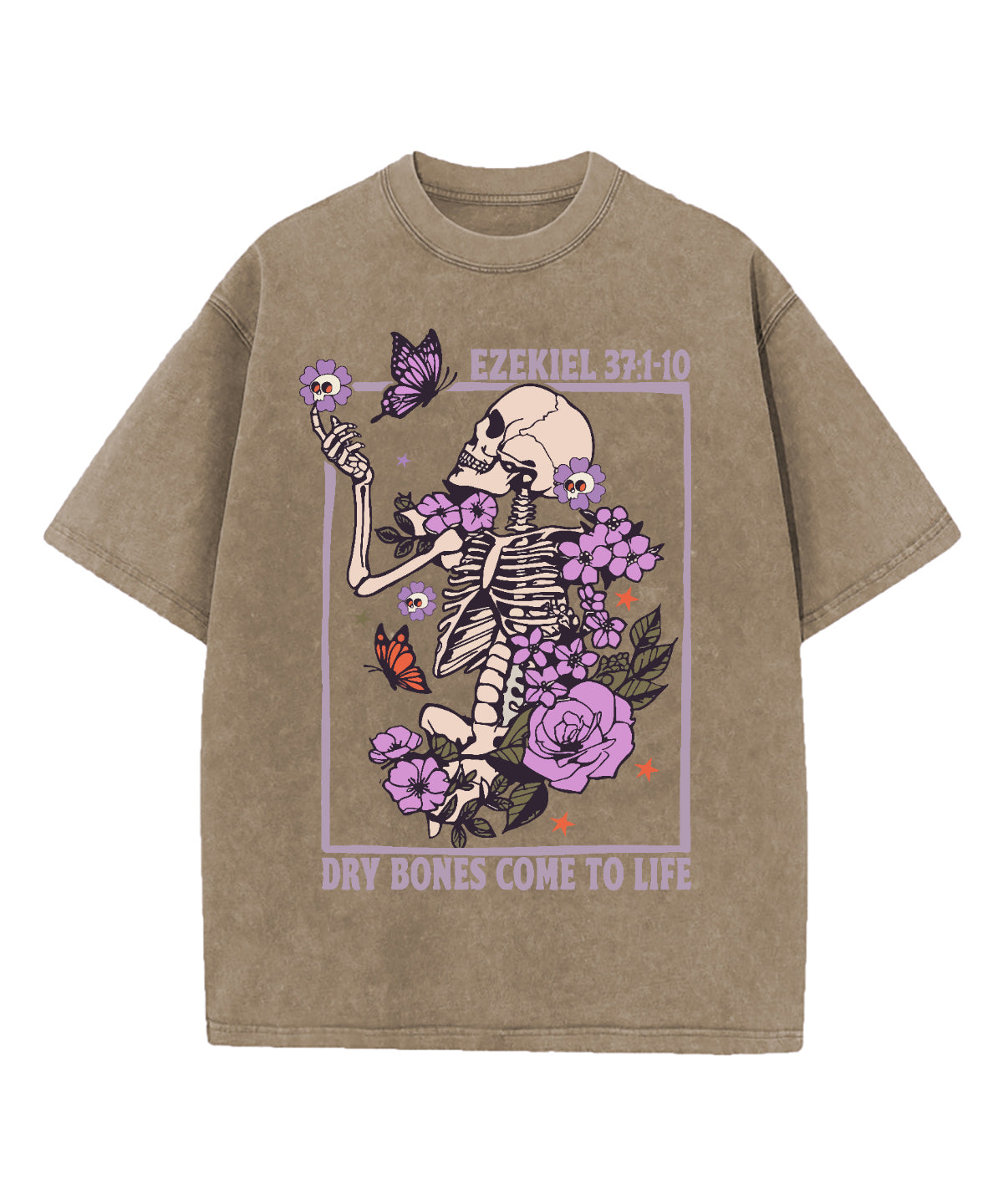 Dry Bones Come To Life Washed Christian T-shirt