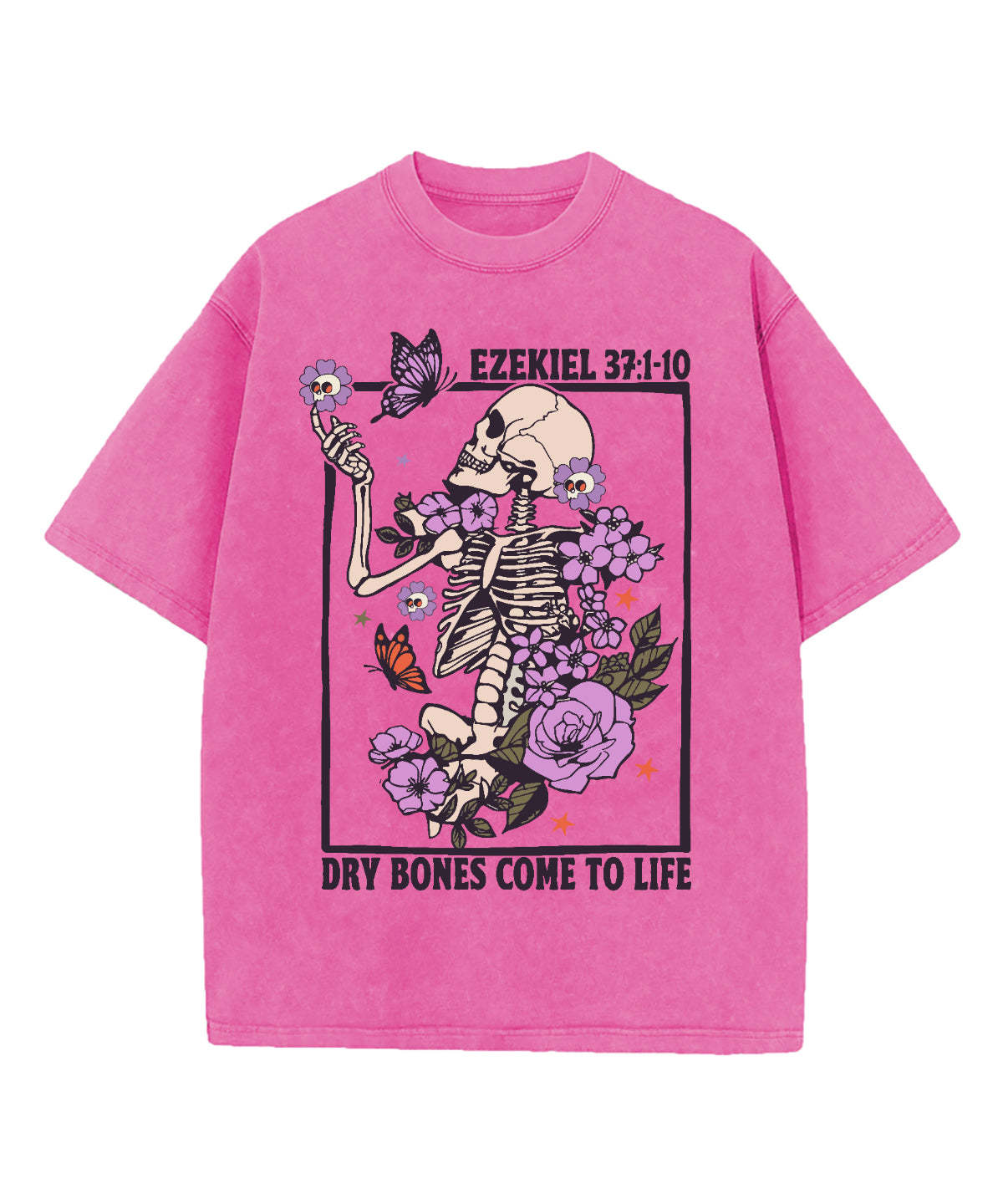 Dry Bones Come To Life Washed Christian T-shirt