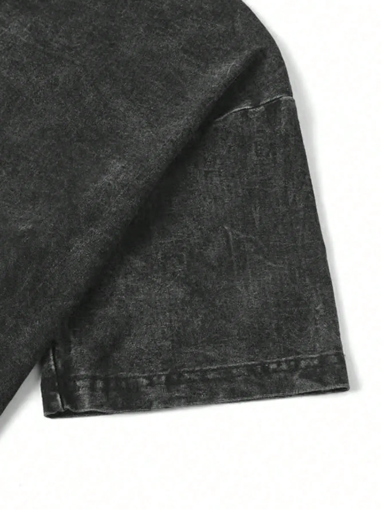 Virgin Mary Graphic T-Shirt, Washed Black Heavy Cotton, Gothic Streetwear