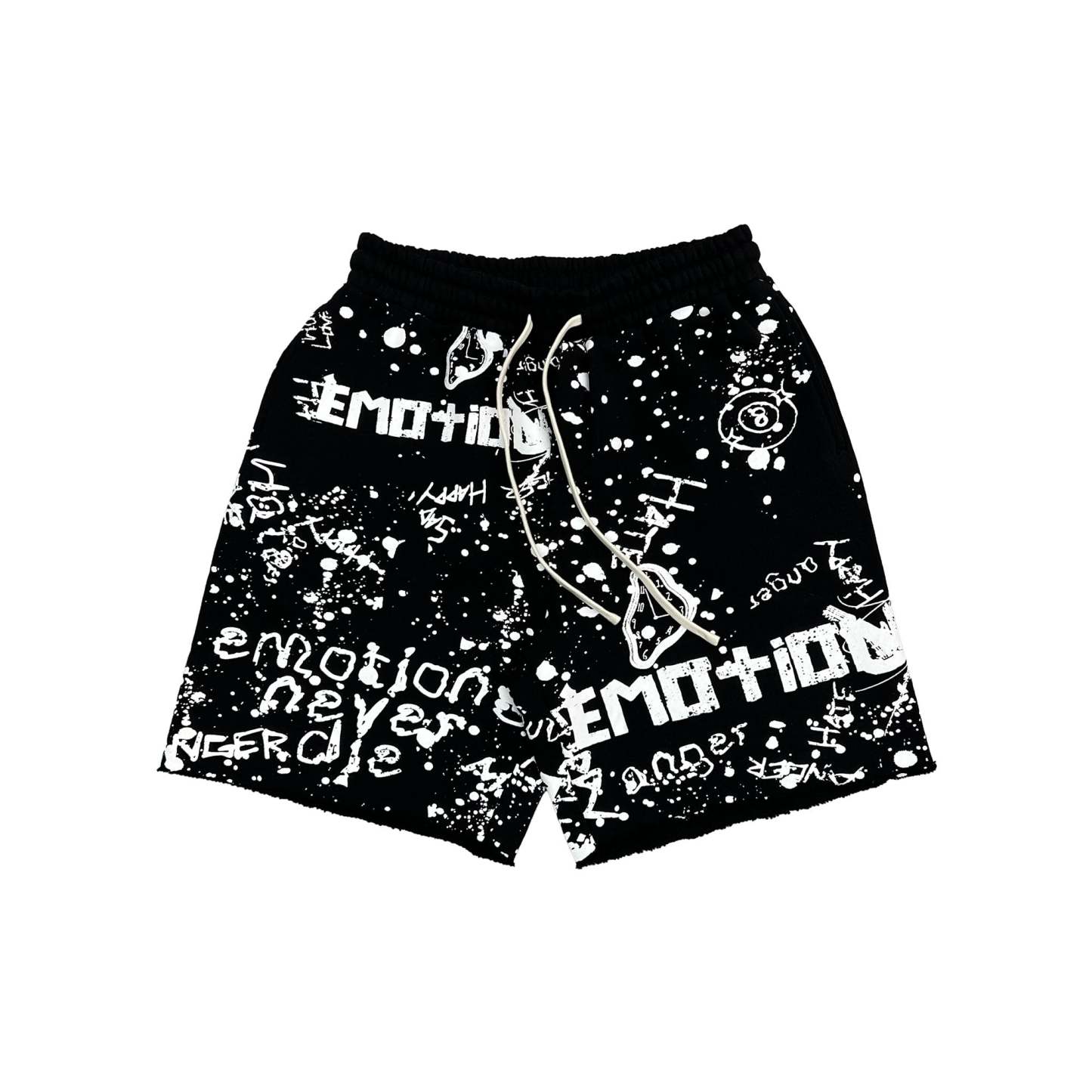 Black “Graffiti” Shorts