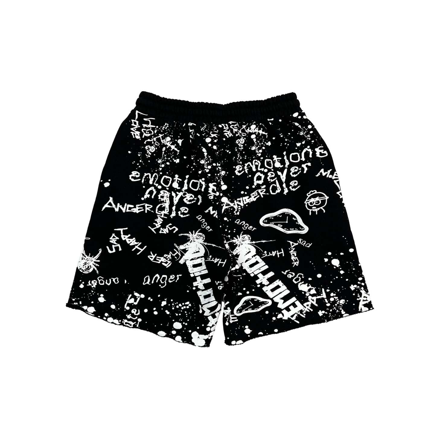Black “Graffiti” Shorts