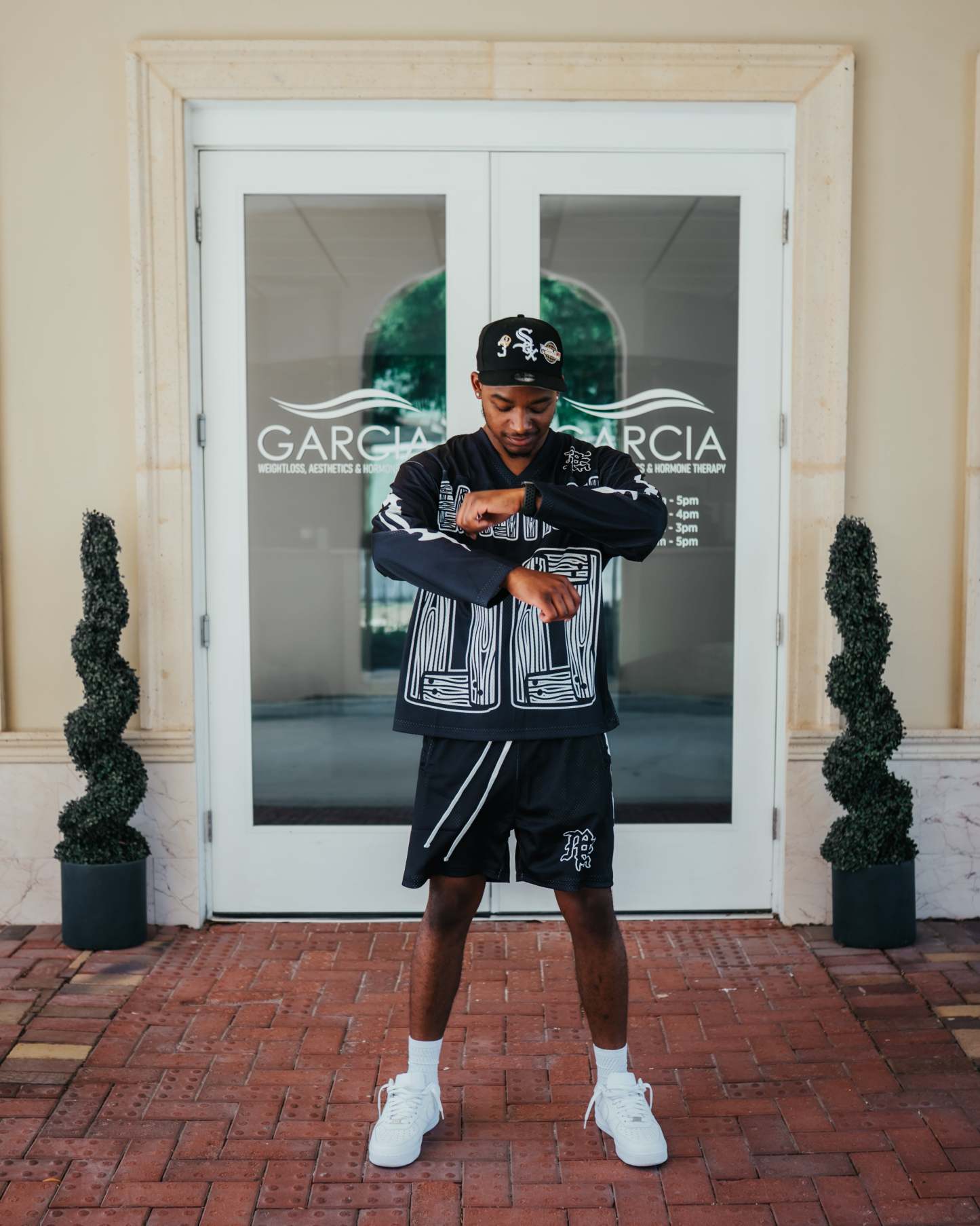 Black “Lightning” Short