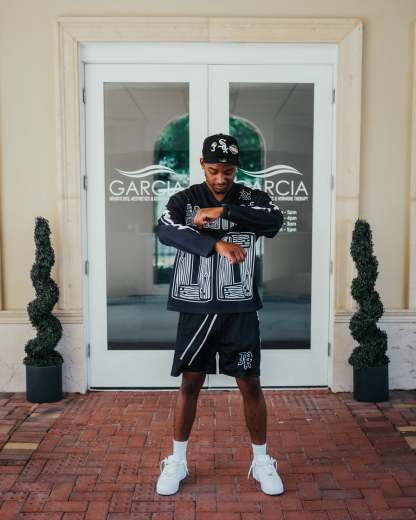 Black “Lightning” Short