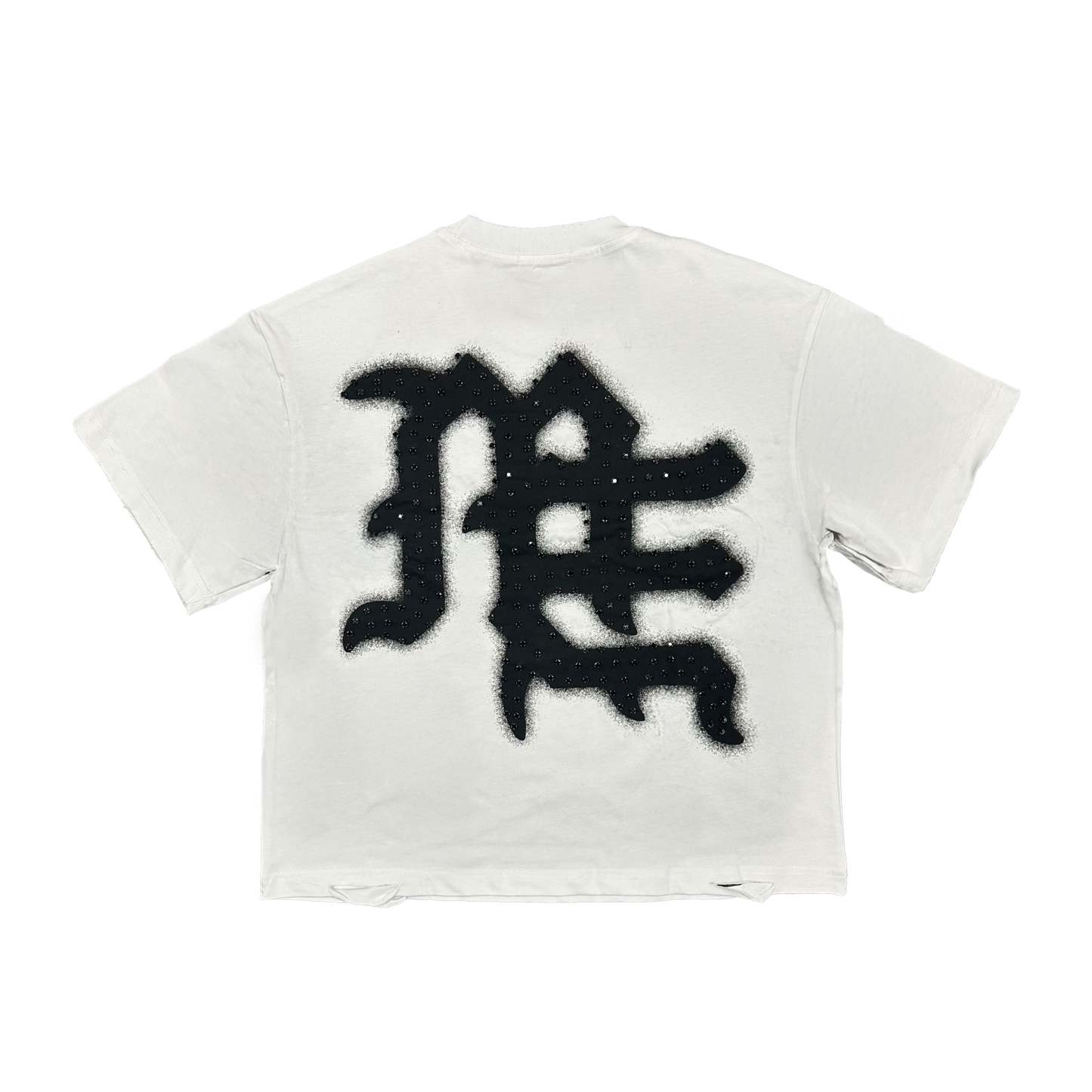 White ‘End’ Rhinestone Tee