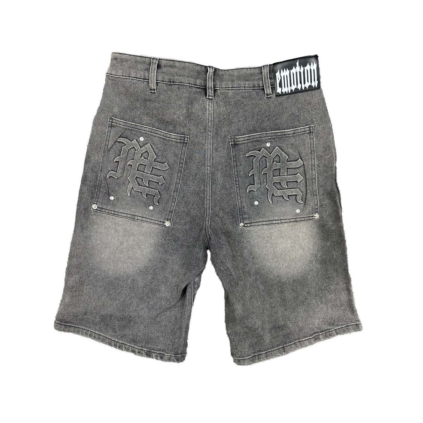 ‘Paisley’ Denim Grey Shorts